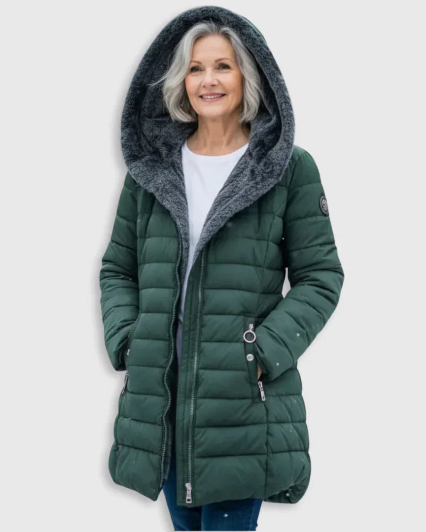 Kallos London | Quilted Winter Coat Elegant Warmth