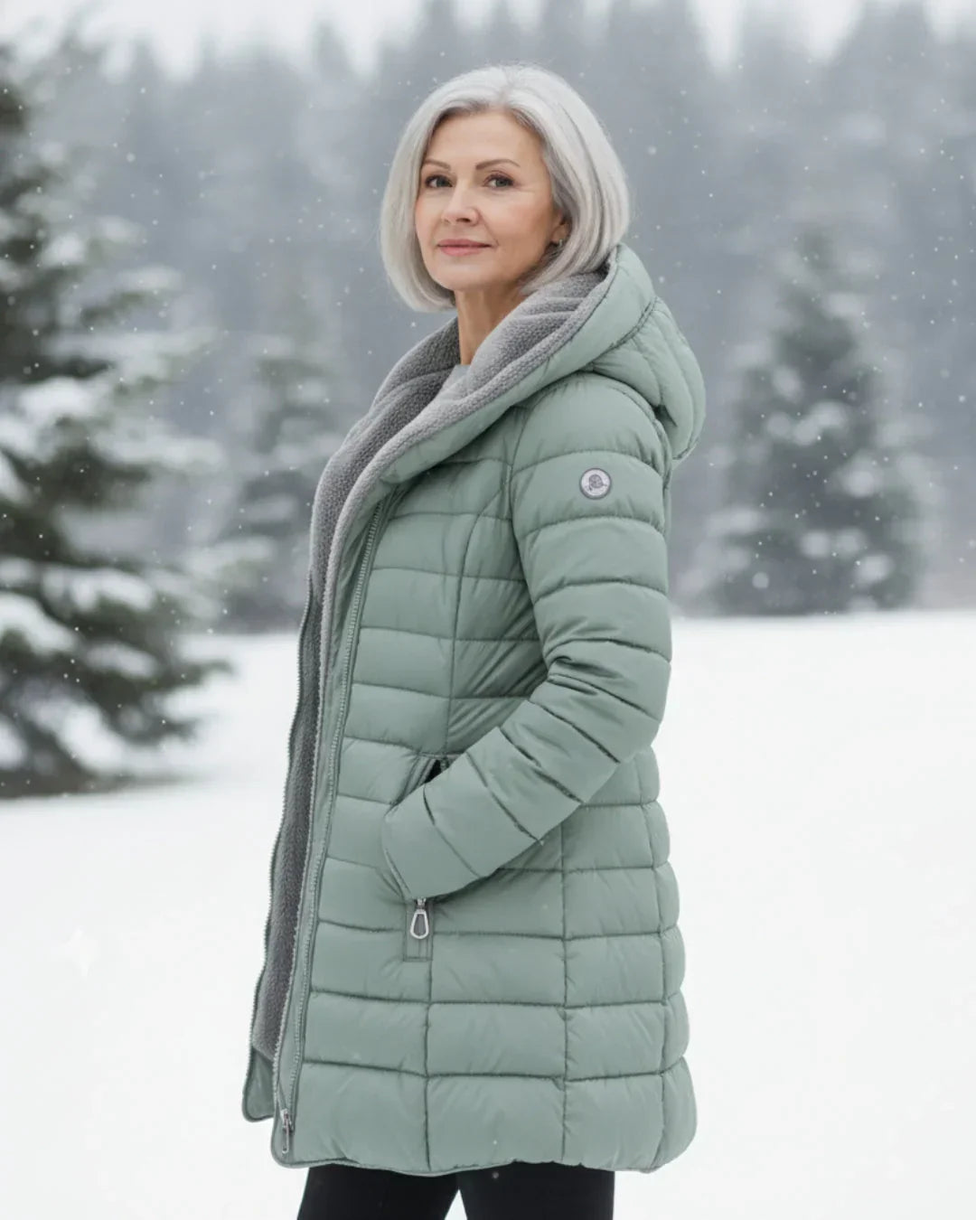 Kallos London | Quilted Winter Coat Elegant Warmth