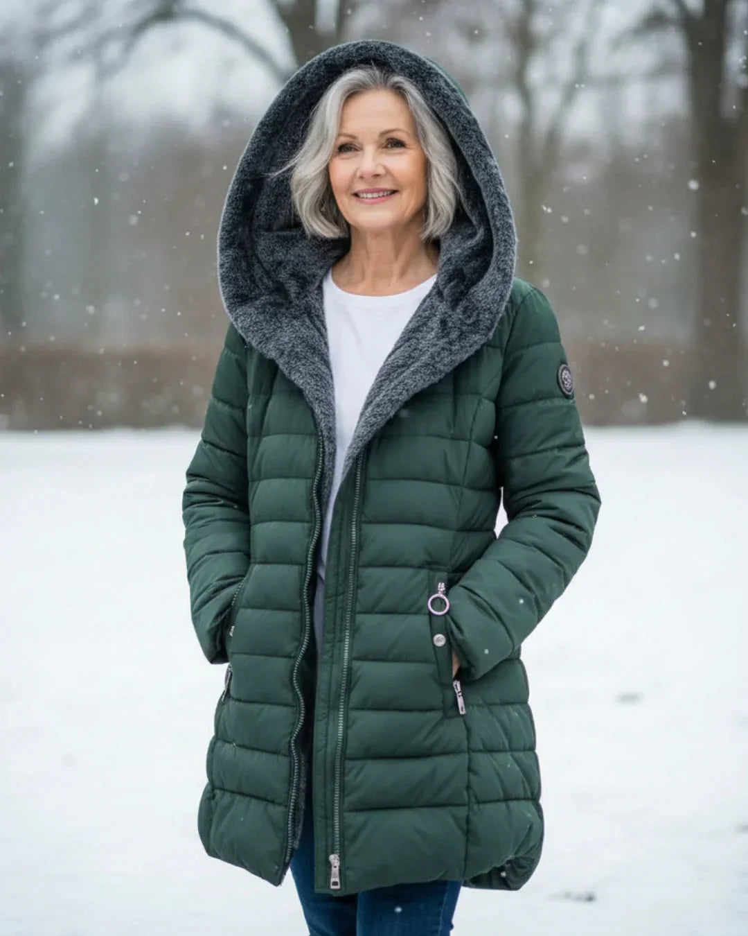 Kallos London | Quilted Winter Coat Elegant Warmth