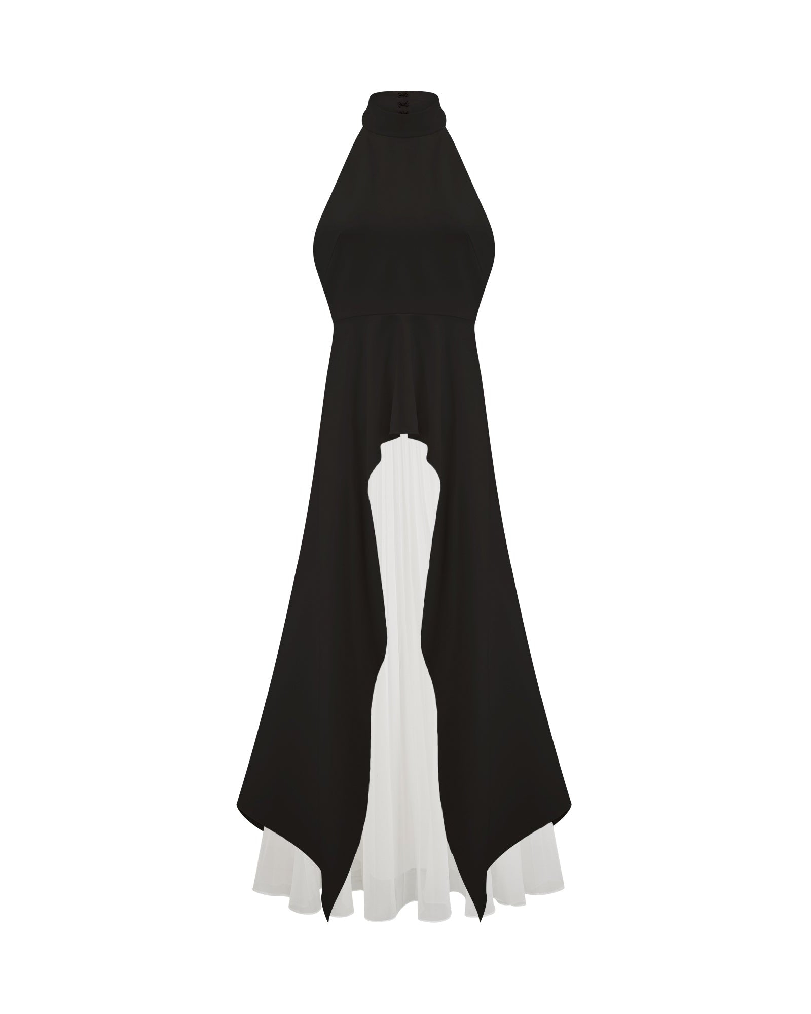 Kallos London | Halter neck Layered Long Dress