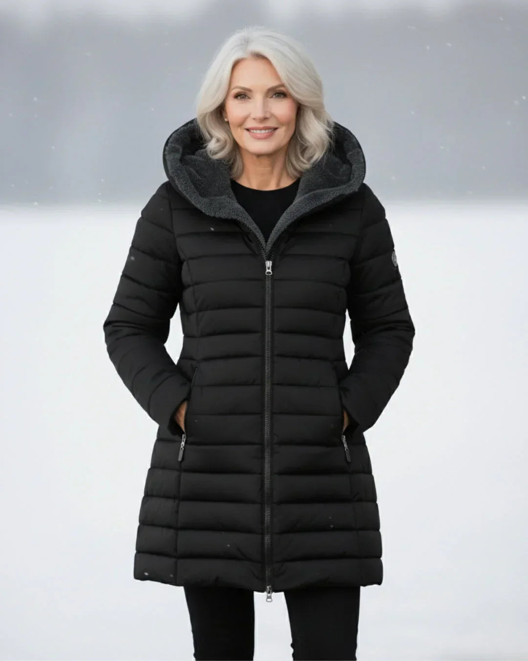 Kallos London | Quilted Winter Coat Elegant Warmth