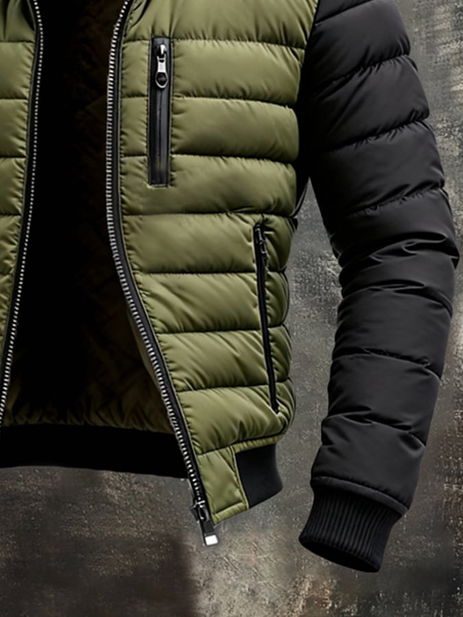 Kallos London | Quilted Jacket with Contrasting Sleeves