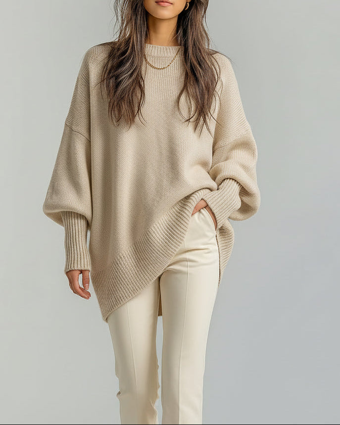 Kallos London | Relaxed Cashmere Blend Knit Sweater