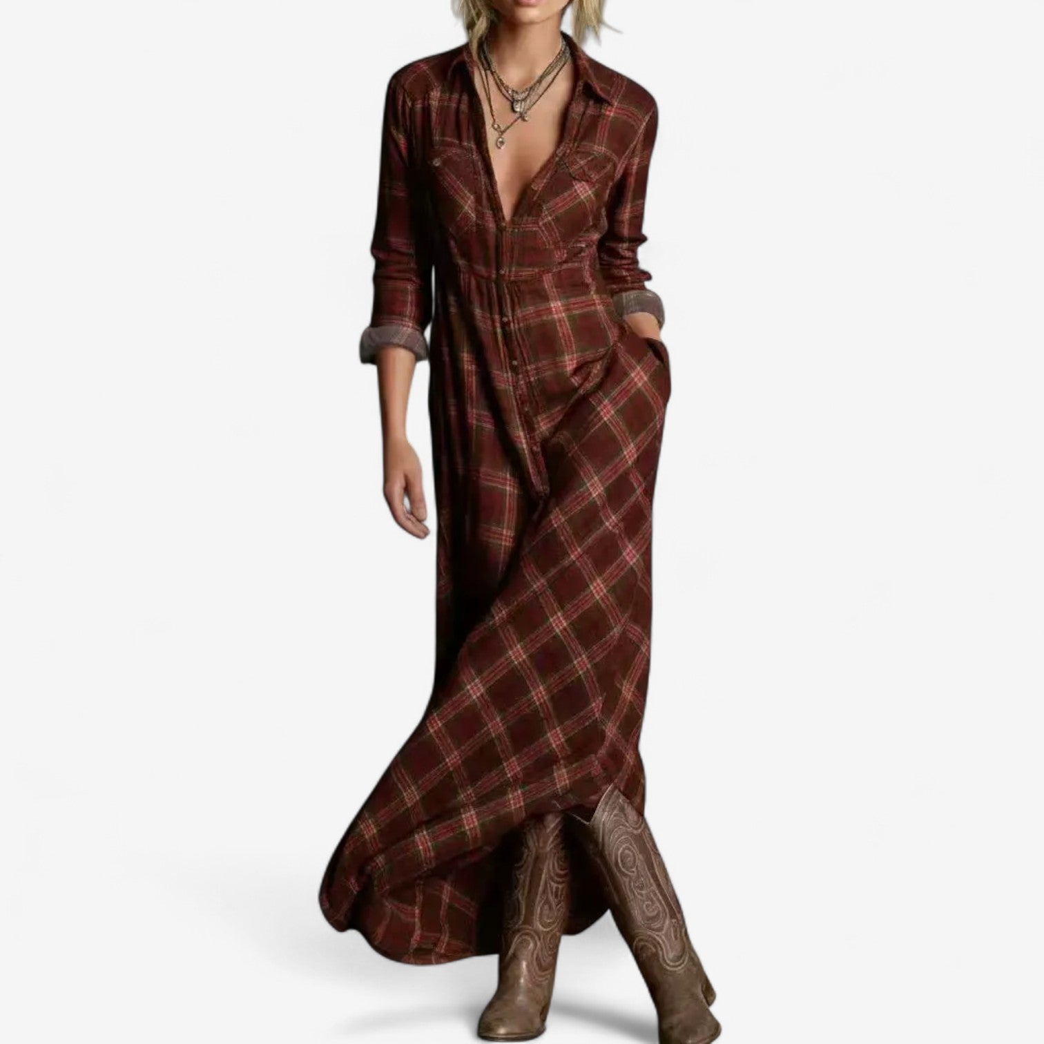 Elena Luxe Shirt Dress