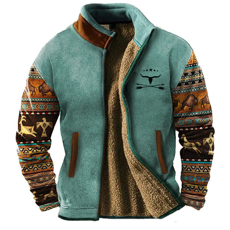 Sierra Native Pattern Fleece Jacket
