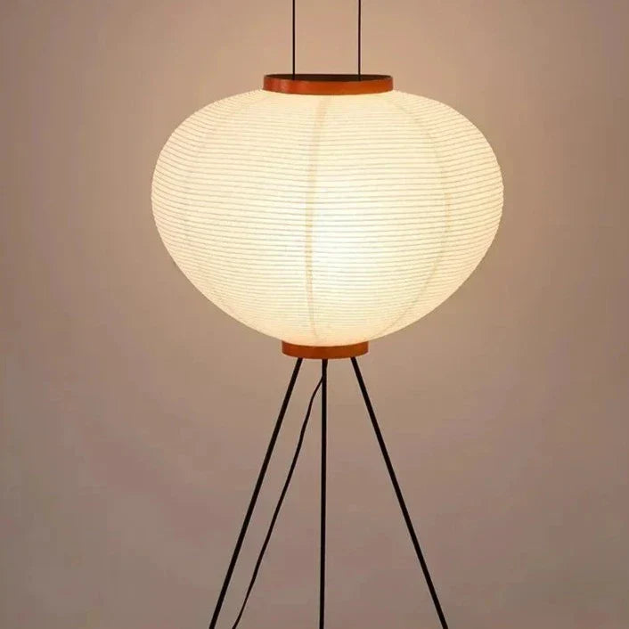 Lampe sur pied japonaise à lumière douce