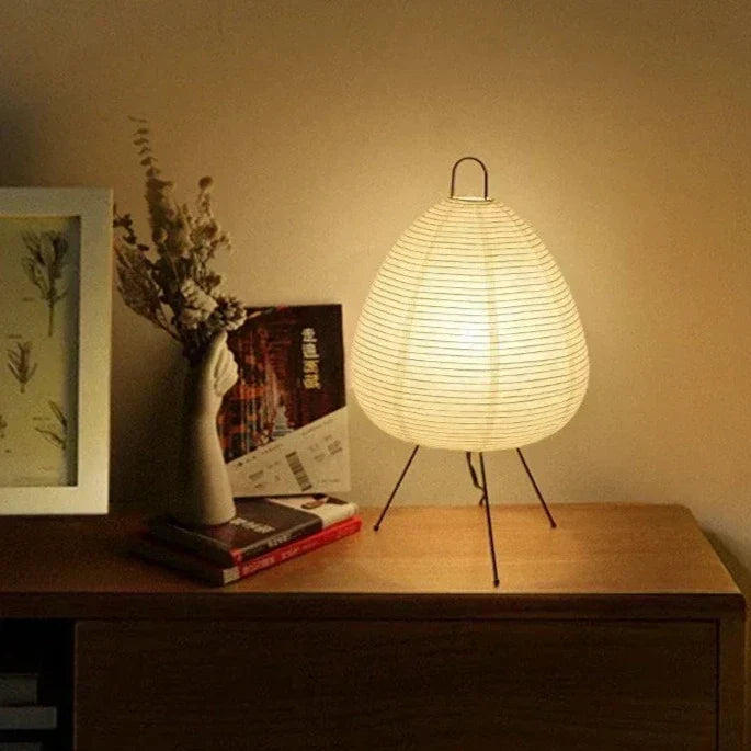 Lampe sur pied japonaise à lumière douce