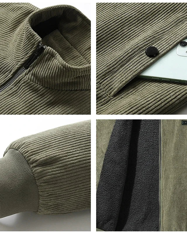 Kallos London | Corduroy Jacket With Fleece Lining
