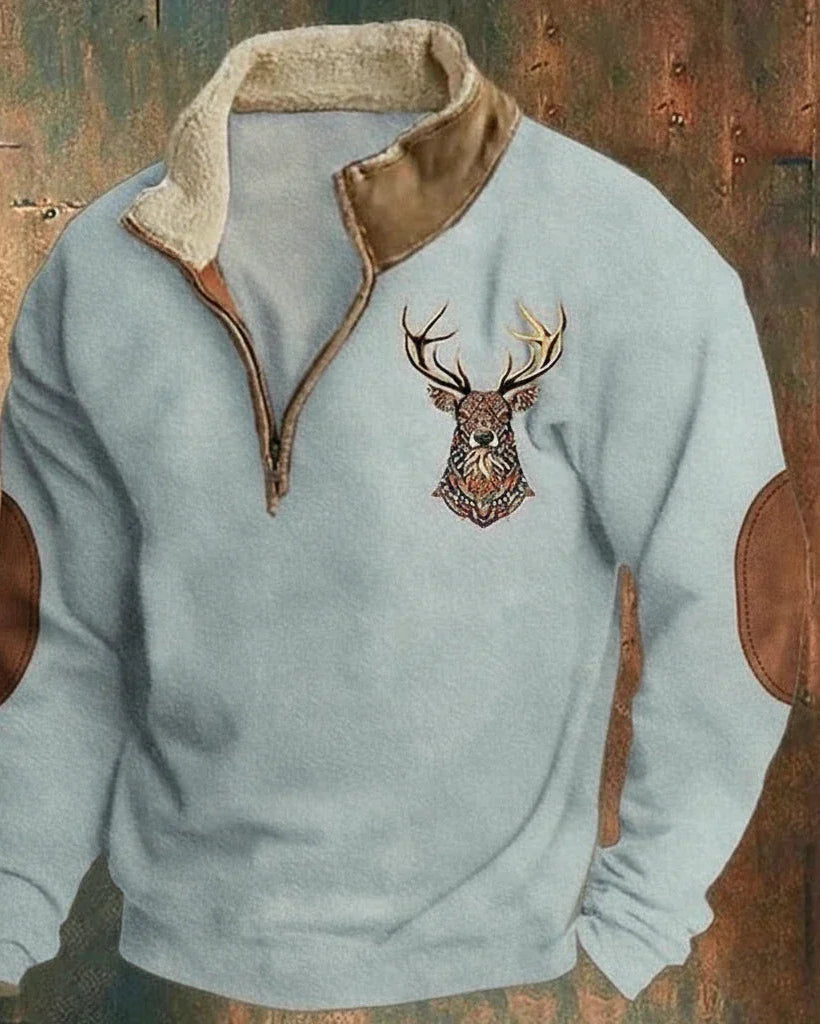 Kallos London | Men’s Deer Print Sweater