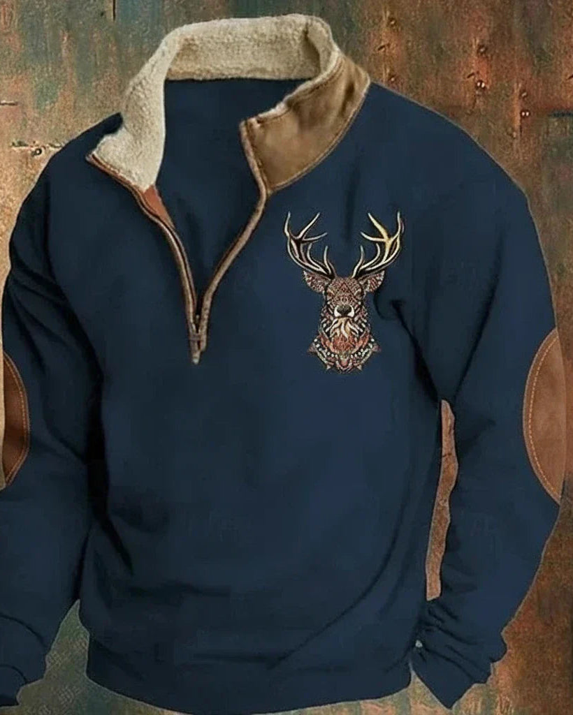 Kallos London | Men’s Deer Print Sweater