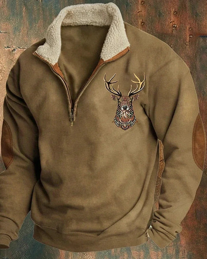 Kallos London | Men’s Deer Print Sweater