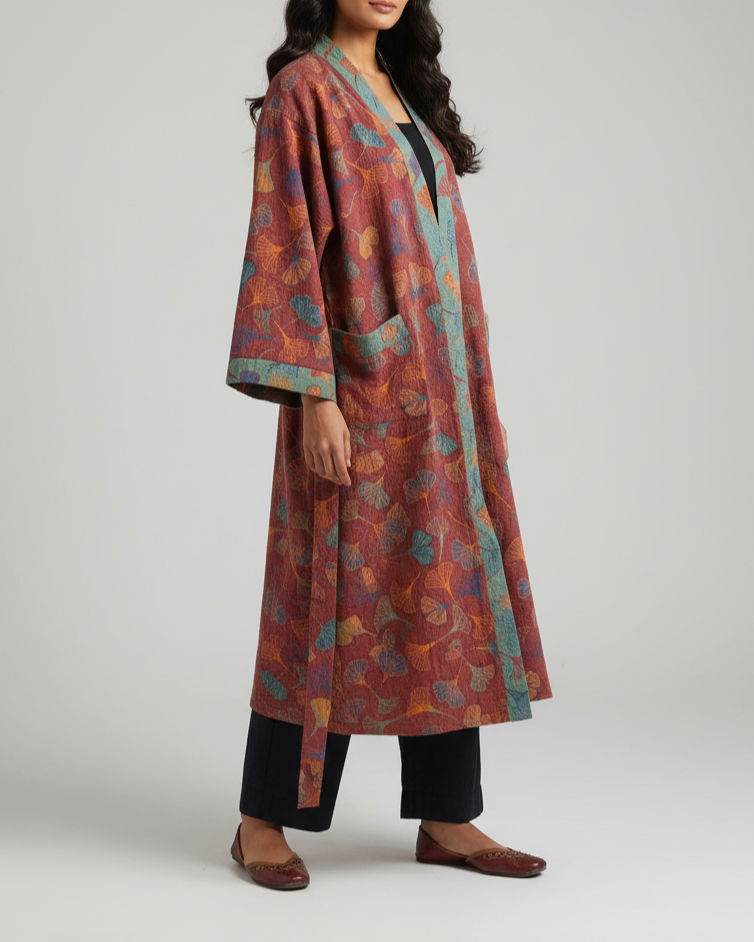 Kallos London | Cotton Gauze Kimono Robe