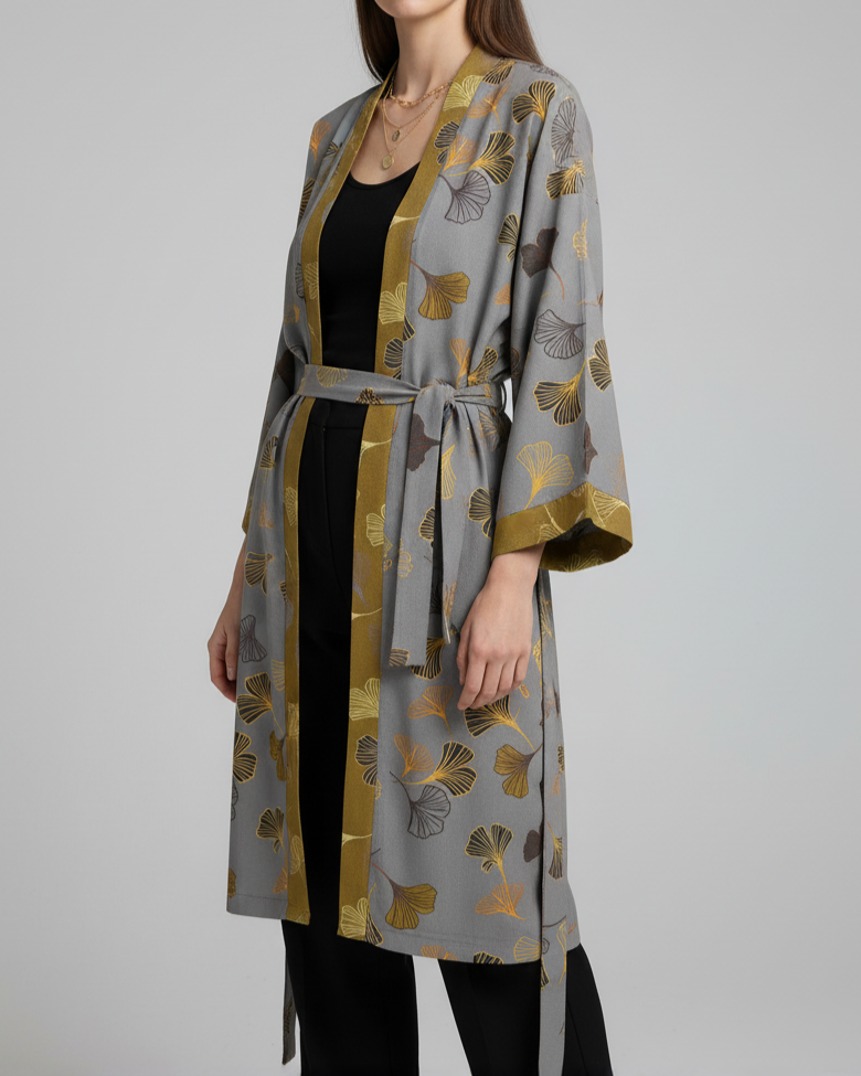 Kallos London | Cotton Gauze Kimono Robe