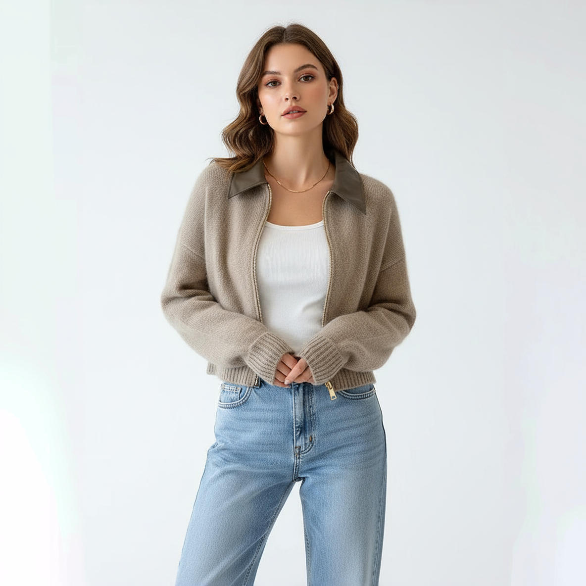 Kallos London Patchwork Knit Pullover