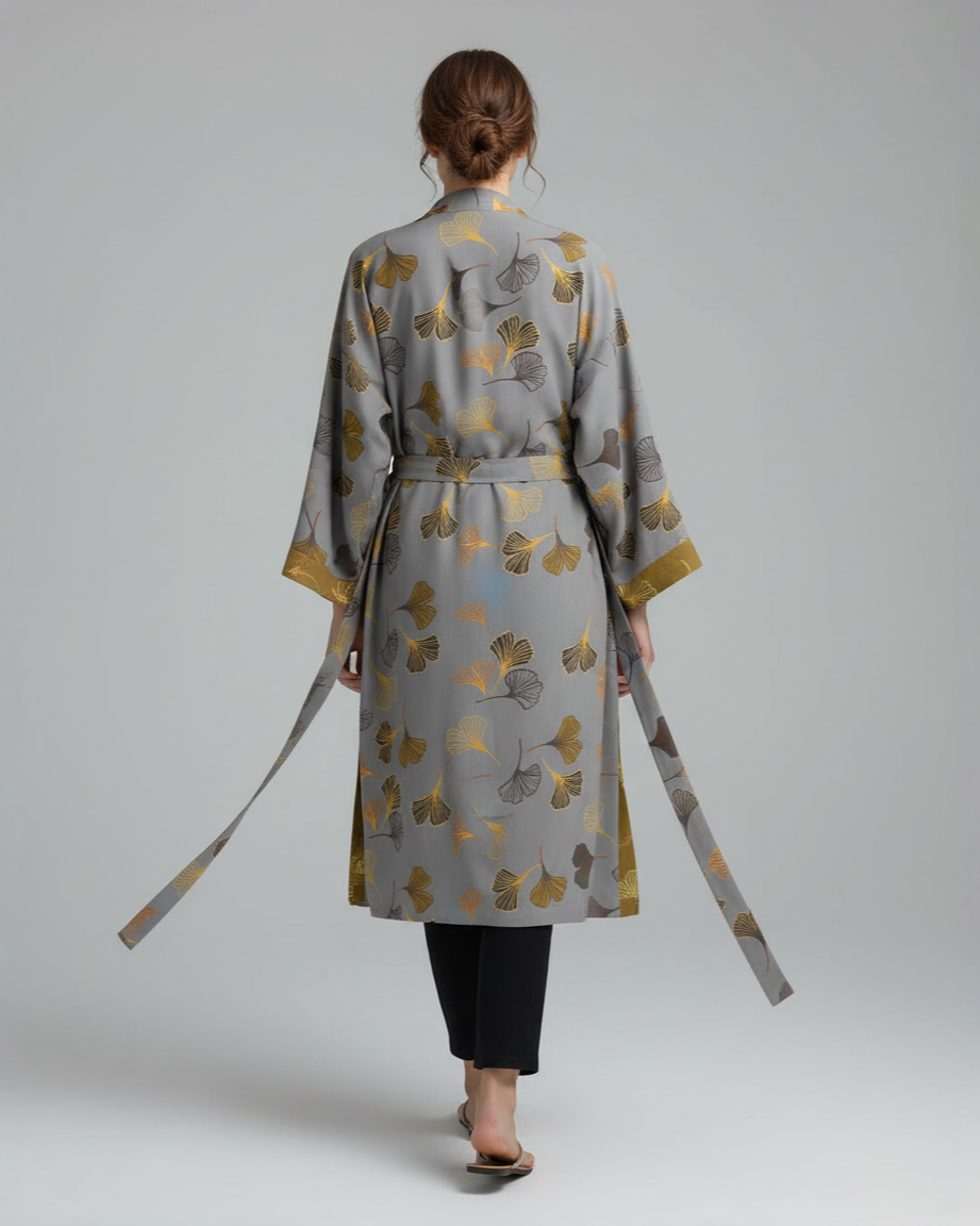 Kallos London | Cotton Gauze Kimono Robe