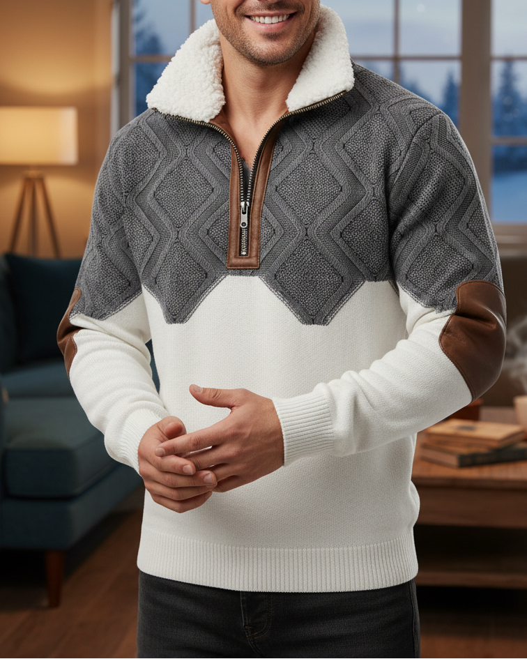 Kallos London | Quality Sweater with Padded Collar