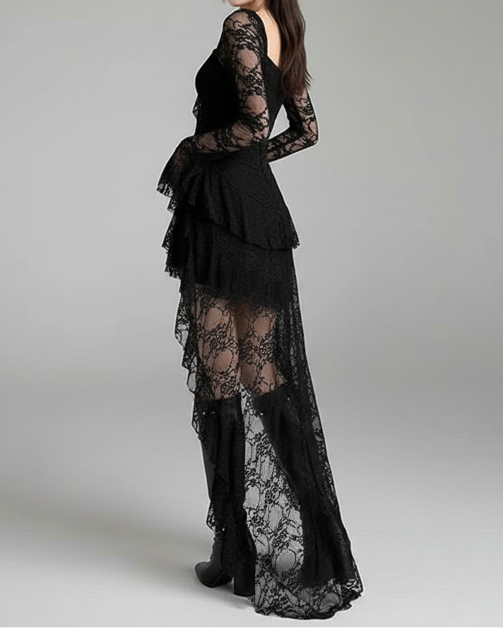 Kallos London | Fairycore Lace Long Hem Dress