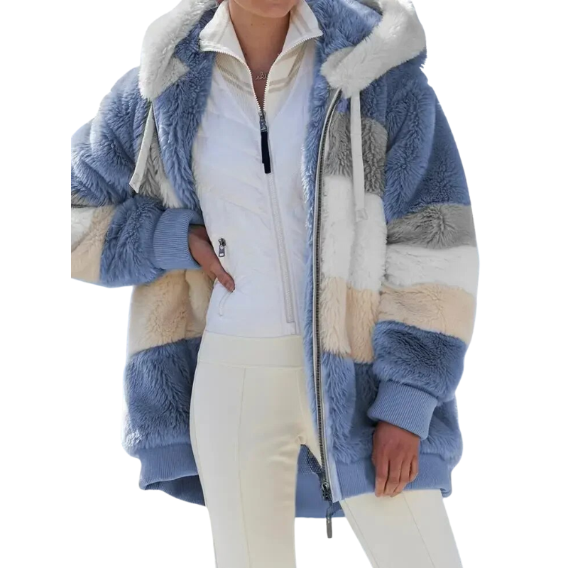 Luxe Patchwork Sherpa Jacket
