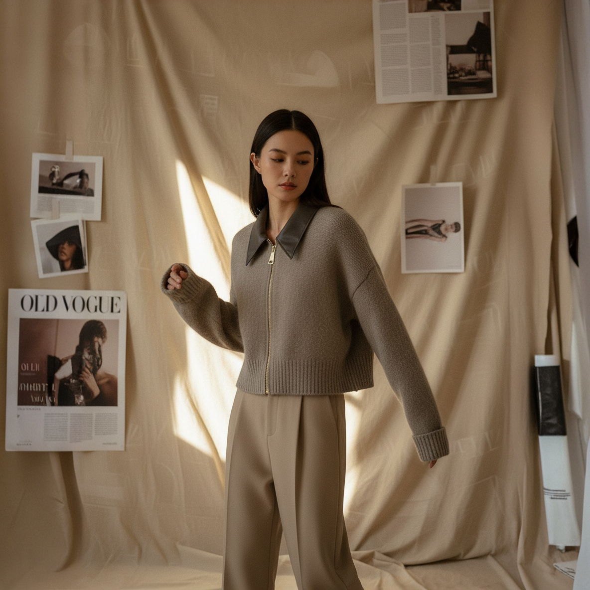 Kallos London Patchwork Knit Pullover