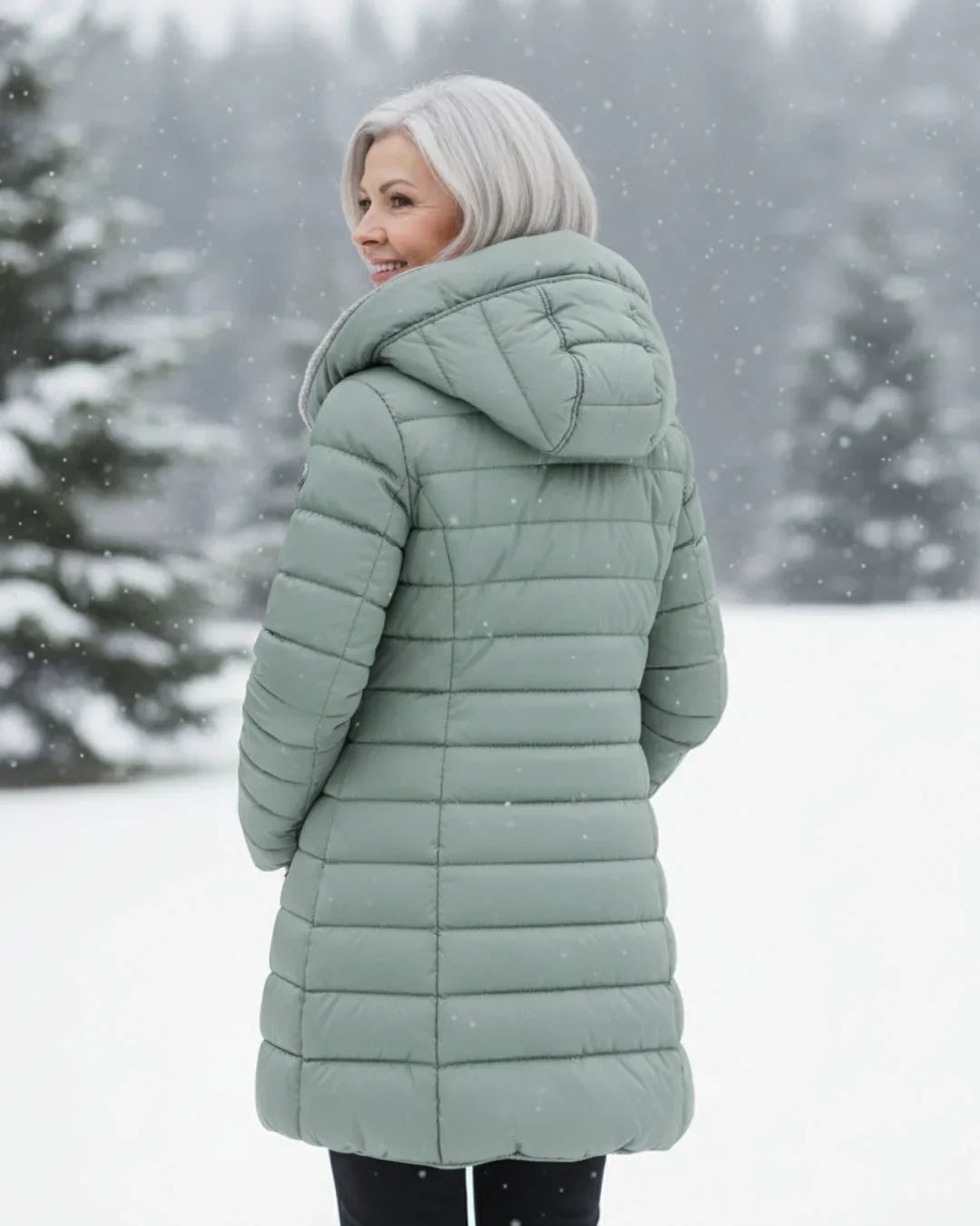Kallos London | Quilted Winter Coat Elegant Warmth