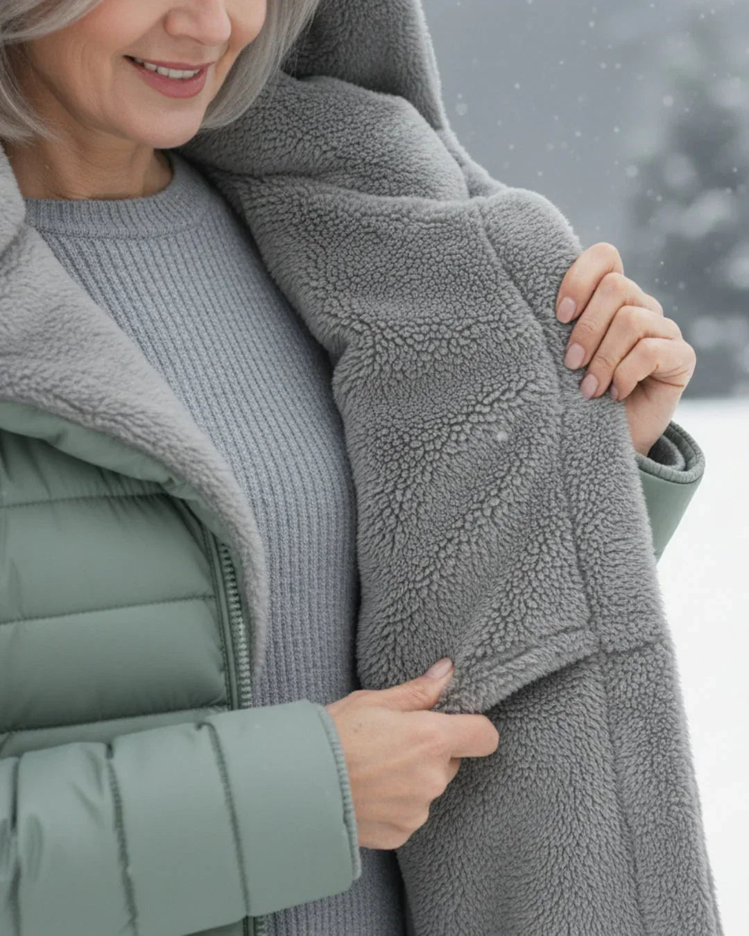 Kallos London | Quilted Winter Coat Elegant Warmth
