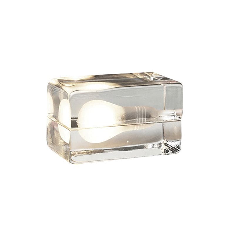 Lampe de Table Cube en Verre