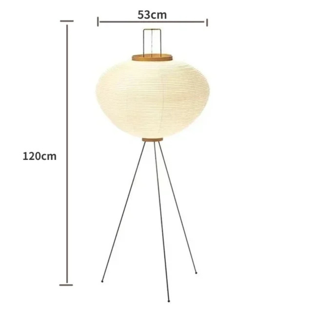 Lampe sur pied japonaise à lumière douce