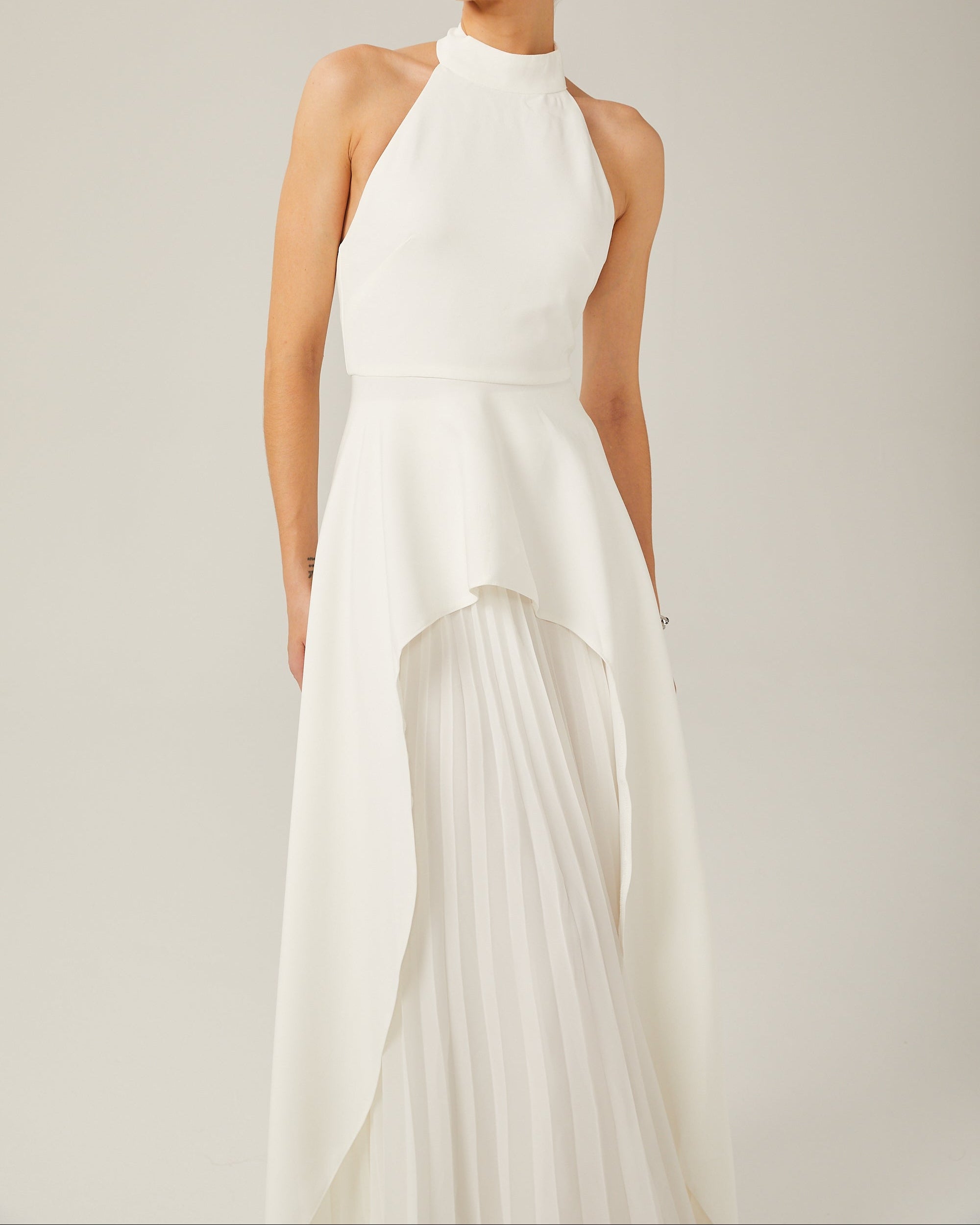 Kallos London | Halter neck Layered Long Dress
