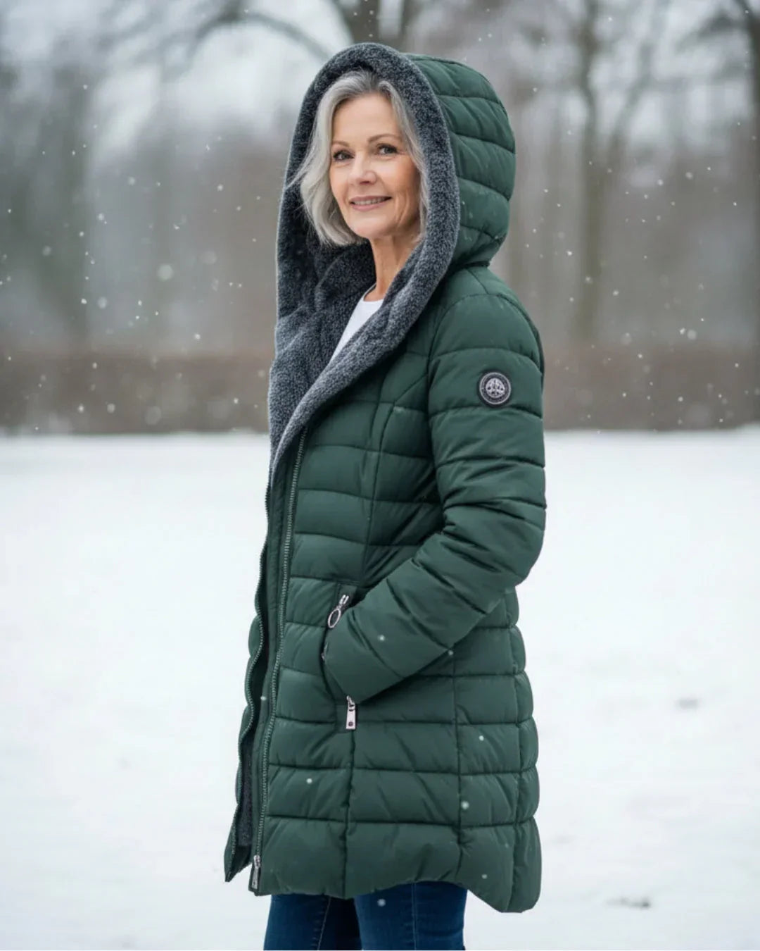 Kallos London | Quilted Winter Coat Elegant Warmth