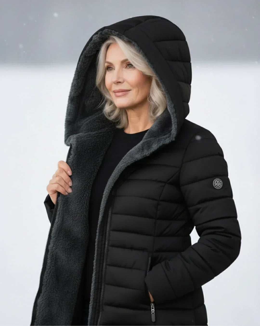 Kallos London | Quilted Winter Coat Elegant Warmth