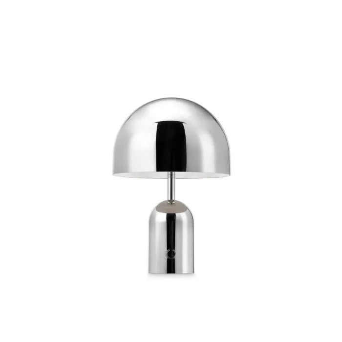 Lampe de table design portable en finition chrome – Un accroche-regard brillant et fonctionnel