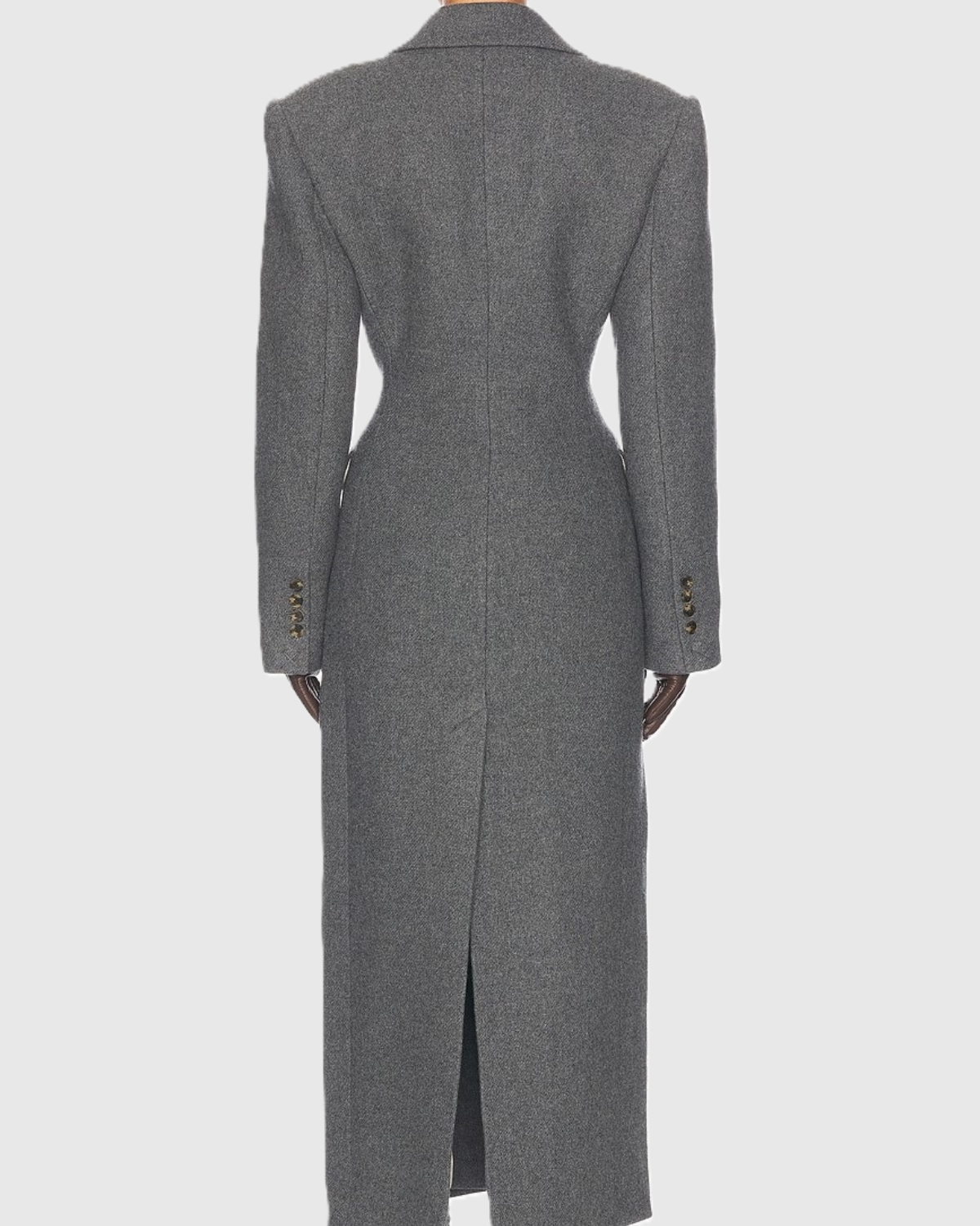 Kallos London | Elegant Grey Lapel Coat