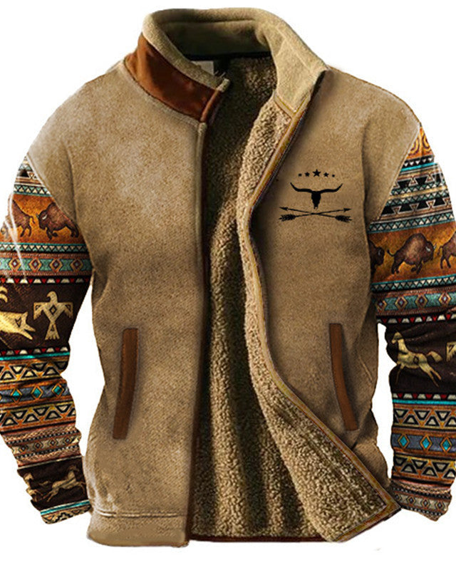Sierra Native Pattern Fleece Jacket