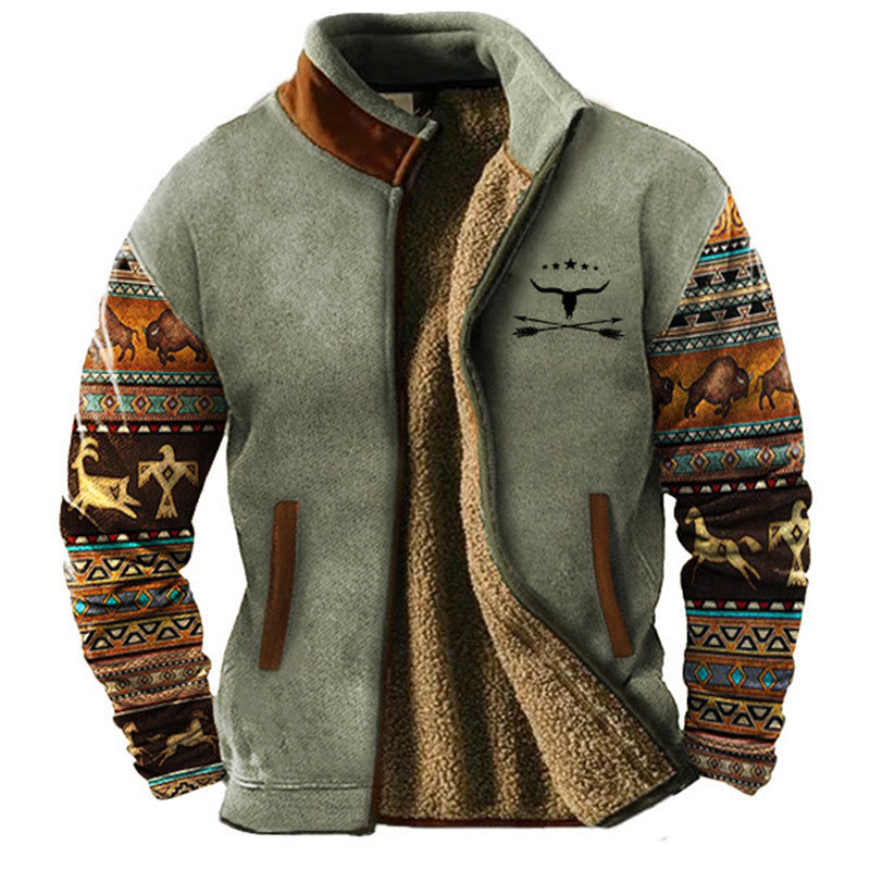 Sierra Native Pattern Fleece Jacket