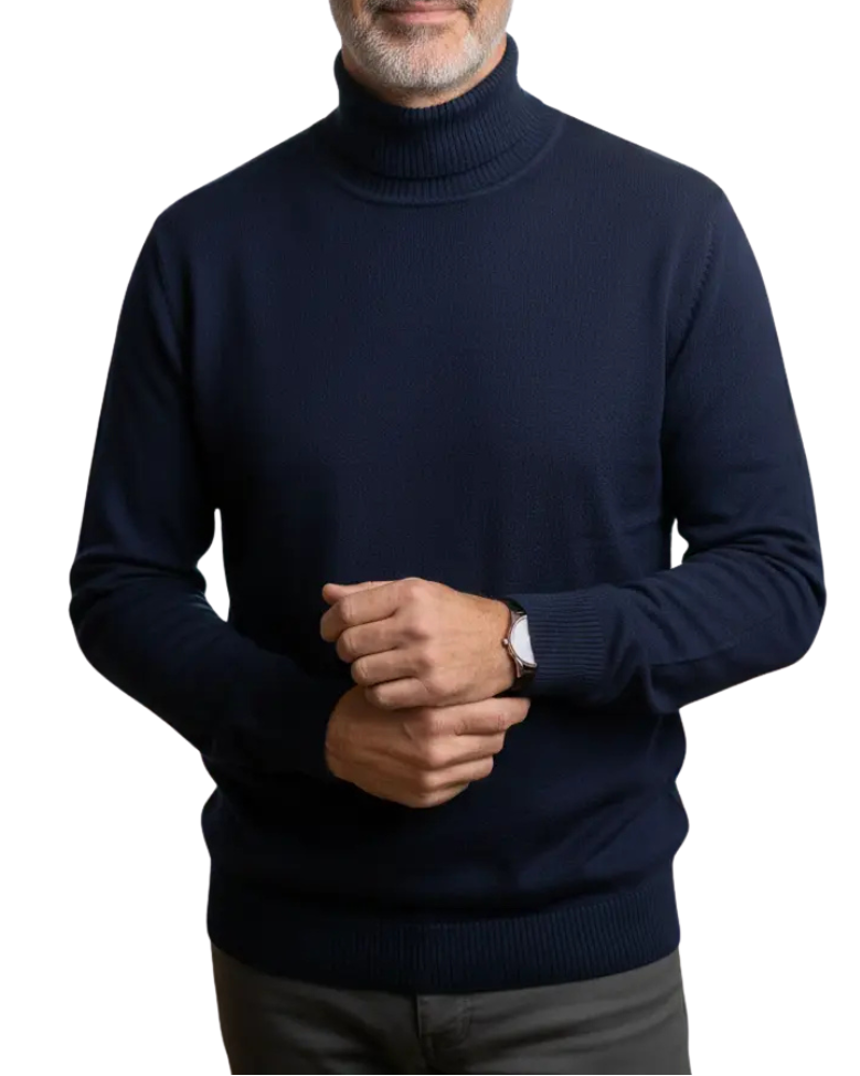 Kallos London | Luxury Cashmere Men’s Turtleneck Sweater