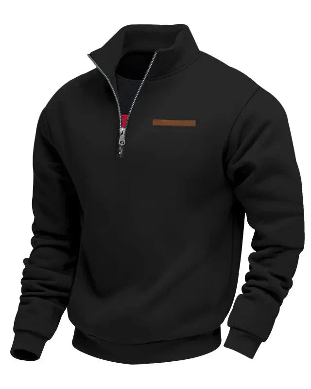 Kallos London | Soft Fleece Quarter-Zip Sweatshirt