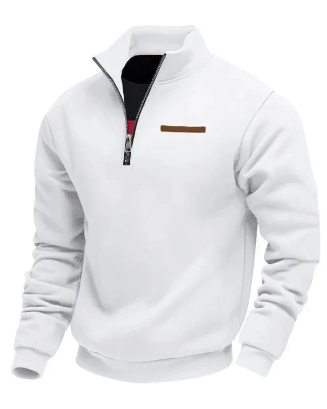 Kallos London | Soft Fleece Quarter-Zip Sweatshirt