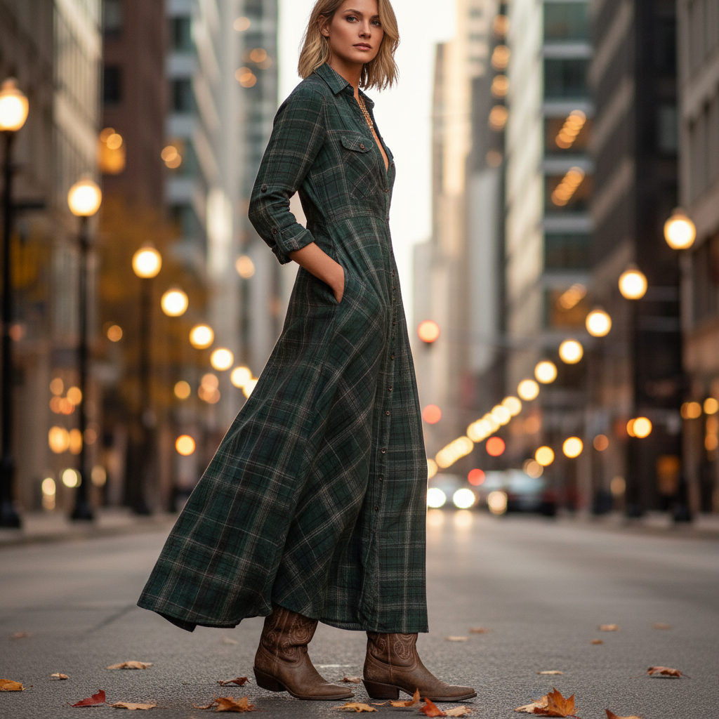 Elena Luxe Shirt Dress