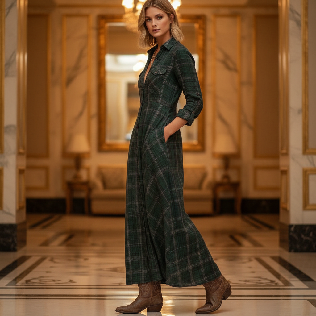 Elena Luxe Shirt Dress
