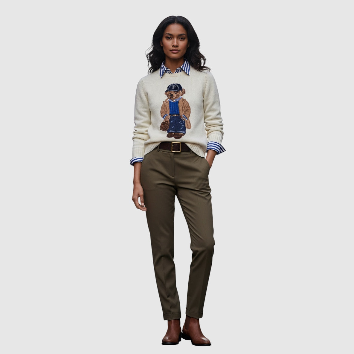 Kallos London | Women’s Cashmere Cartoon Knit Sweater