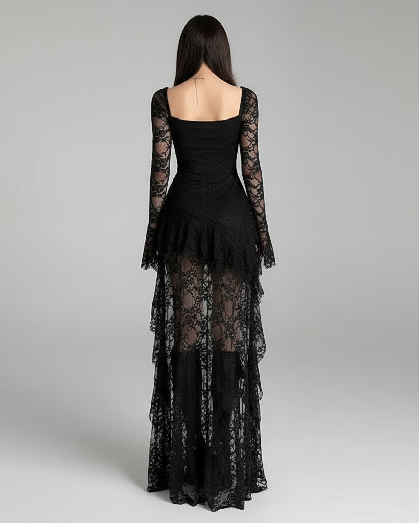 Kallos London | Fairycore Lace Long Hem Dress