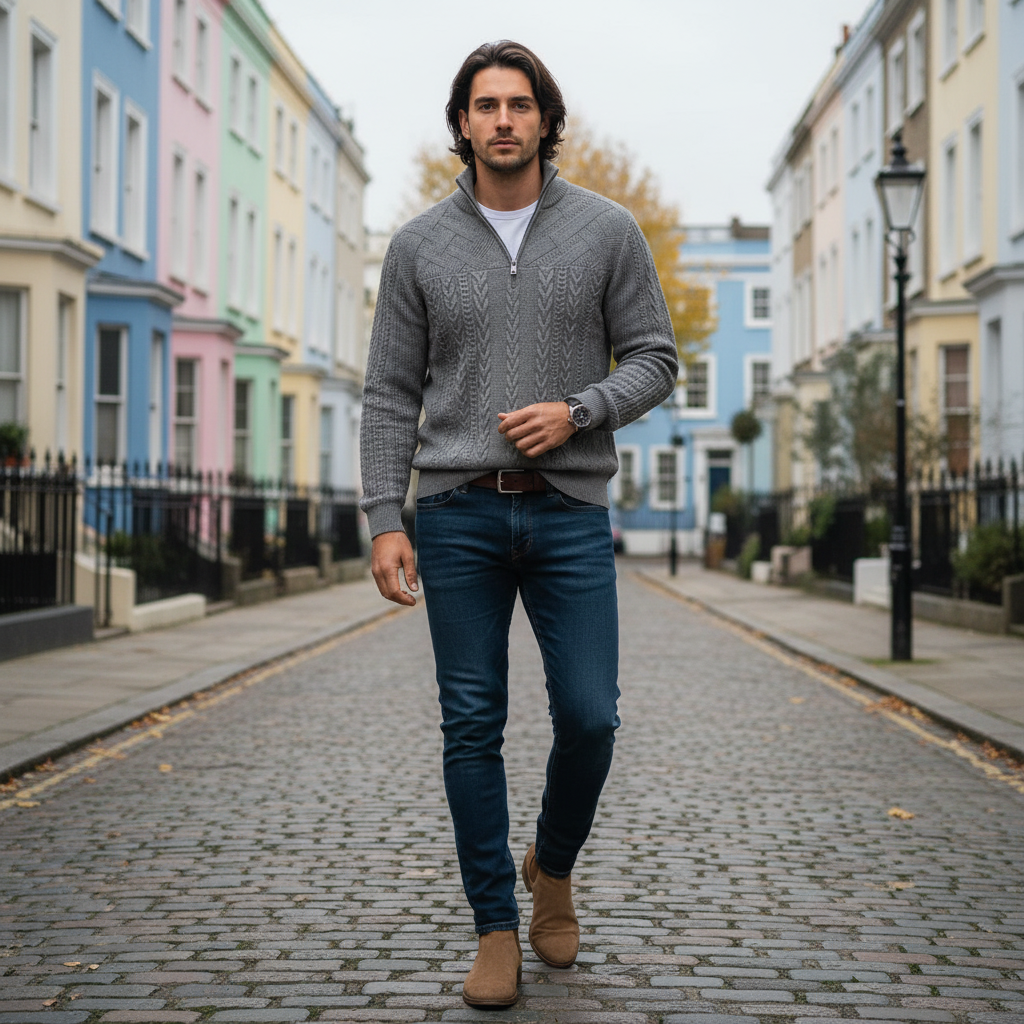 Kallos London | Premium Quarter Zip Sweatshirt