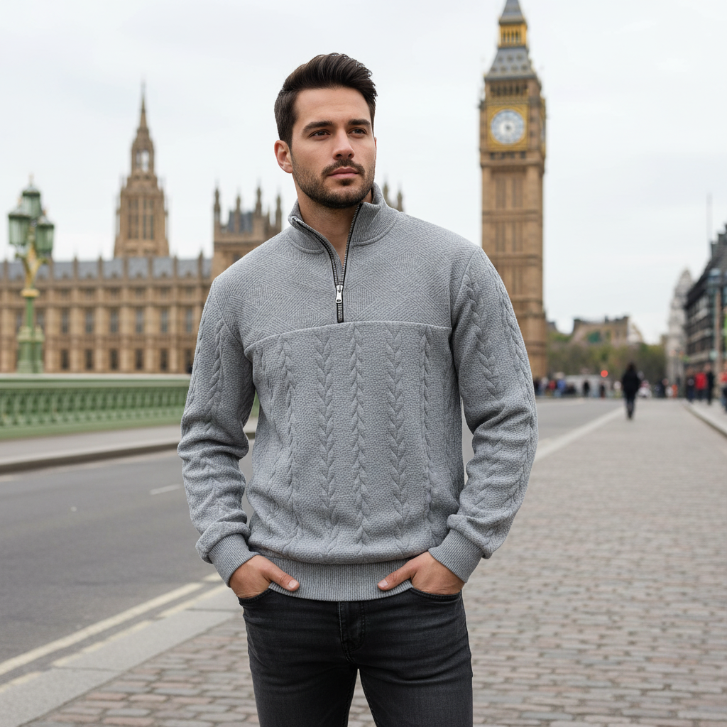 Kallos London | Premium Quarter Zip Sweatshirt