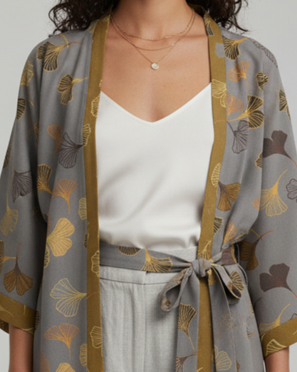 Kallos London | Cotton Gauze Kimono Robe