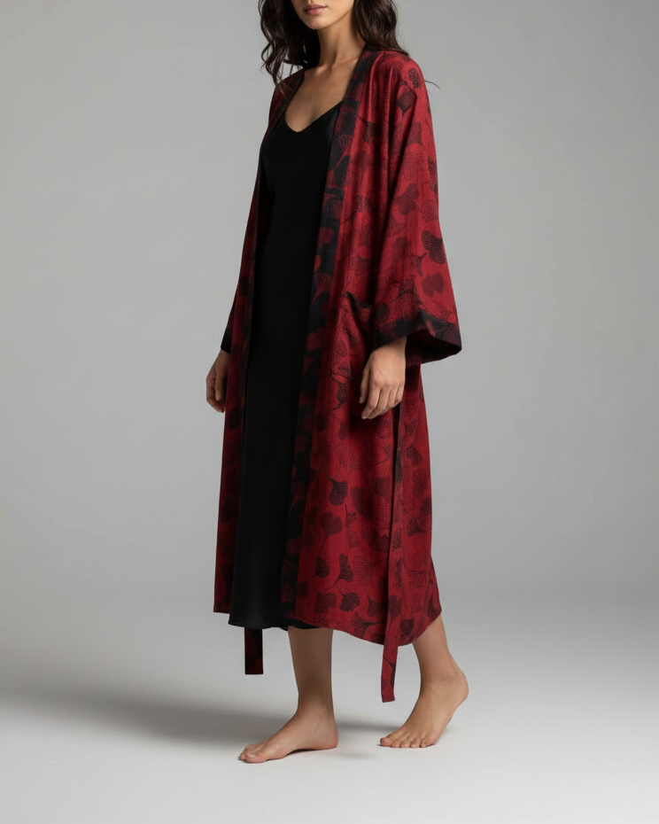 Kallos London | Cotton Gauze Kimono Robe