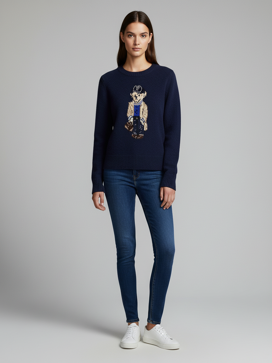Kallos London | Women’s Cashmere Cartoon Knit Sweater