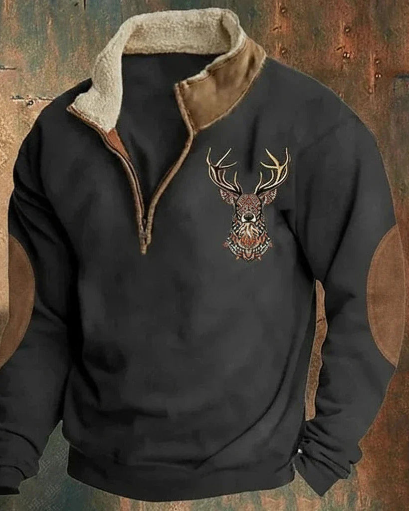 Kallos London | Men’s Deer Print Sweater